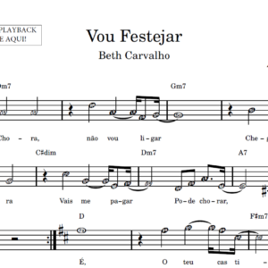 Vou Festejar - Partitura Facilitada