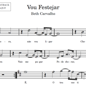 Vou Festejar - Partitura para Sax Alto