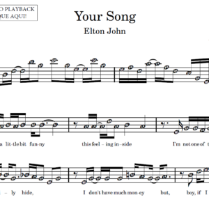 Your Song - Partitura para Instrumentos em Sib