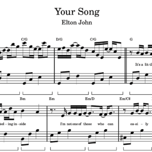 Your Song - Partitura para Piano