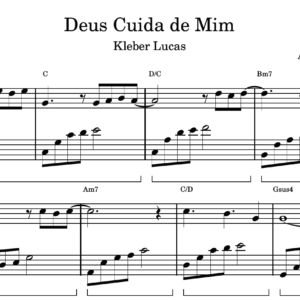 Deus Cuida de Mim - Partitura para Piano