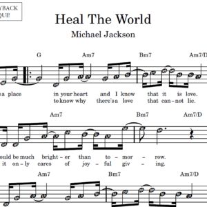 Heal The World - Partitura Facilitada
