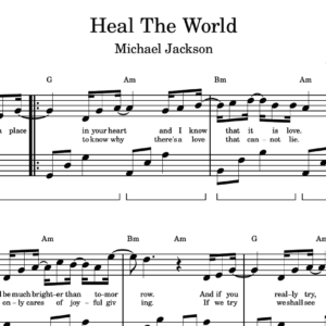 Heal The World - Partitura para Piano