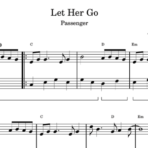 Let Her Go - Partitura para Piano