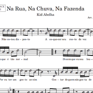 Na Rua, Na Chuva, Na Fazenda - Partitura para Sax Alto