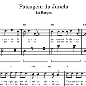Paisagem Da Janela - Partitura para Piano