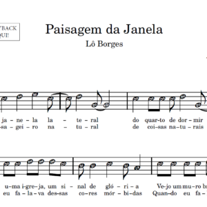 Paisagem Da Janela - Partitura para Sax Alto