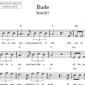 Rude - Partitura Facilitada