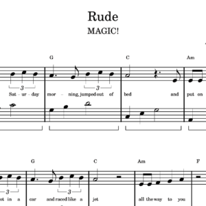 Rude - Partitura para Piano