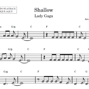 Shallow - Partitura Facilitada