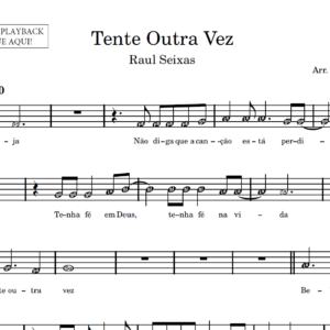 Tente Outra Vez - Partitura para Instrumentos em Sib