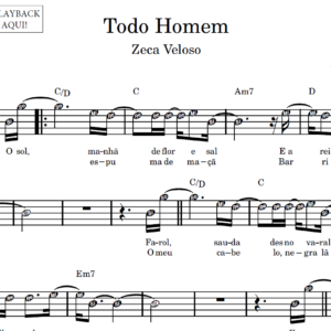 Todo Homem - Partitura Facilitada