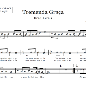 Tremenda Graça - Partitura para Instrumentos em Sib