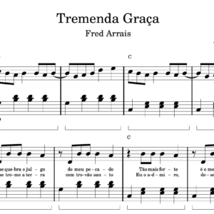 Tremenda Graça - Partitura para Piano