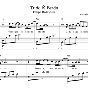 Tudo É Perda - Partitura para Piano