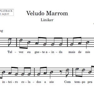 Veludo Marrom - Partitura para Instrumentos em Sib