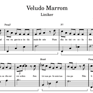 Veludo Marrom - Partitura para Piano
