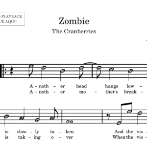 Zombie - Partitura para Sax Alto