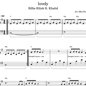 lovely - Partitura para Piano