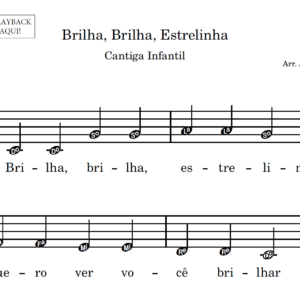 Brilha, Brilha, Estrelinha - Partitura para Instrumentos em Sib