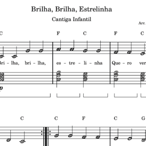 Brilha, Brilha, Estrelinha - Partitura para Piano