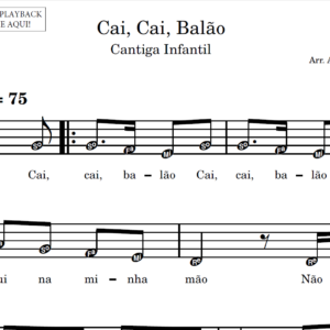 Cai, Cai, Balão - Partitura para Sax Alto