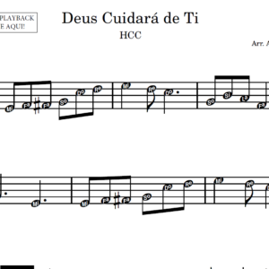 Deus Cuidará de Ti - Partitura para Instrumentos em Sib