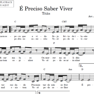 É Preciso Saber Viver - Partitura Facilitada