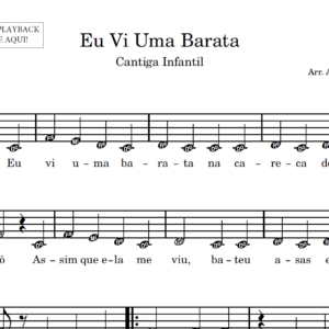 Eu Vi Uma Barata - Partitura para Sax Alto
