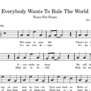 Everybody Wants To Rule The World - Instrumentos em Sib