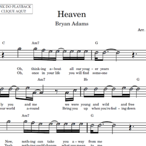 Heaven - Partitura Facilitada