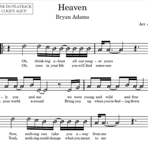 Heaven - Partitura para Sax Alto