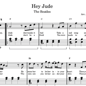 Hey Jude - Partitura para Piano