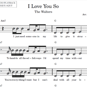 I Love You So - Partitura Facilitada