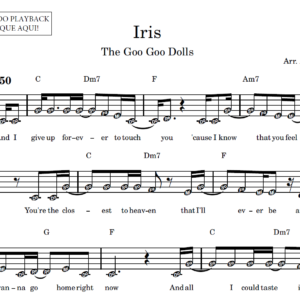 Iris - Partitura Facilitada