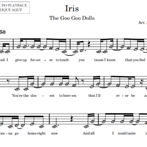 Iris - Partitura para Sax Alto