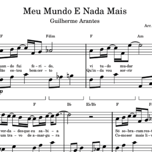 Meu Mundo E Nada Mais - Partitura para Piano