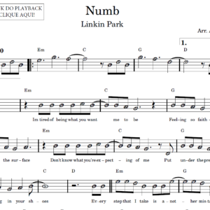 Numb - Partitura Facilitada