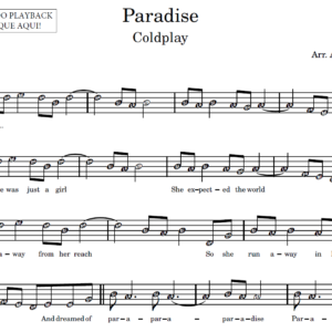 Paradise - Partitura para Instrumentos em Sib