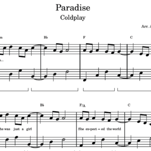 Paradise - Partitura para Piano
