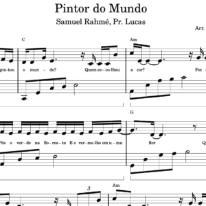Pintor do Mundo - Partitura para Piano