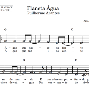 Planeta Água - Partitura Facilitada