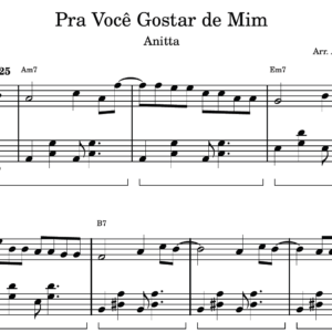 Pra Você Gostar de Mim - Partitura para Piano