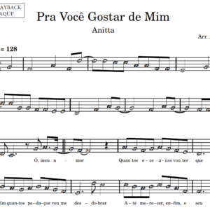 Pra Você Gostar de Mim - Partitura para Sax Alto