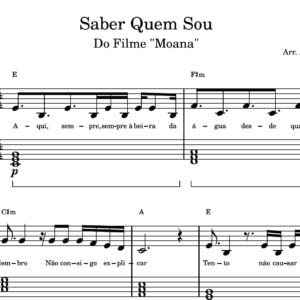 Saber Quem Sou - Partitura para Piano