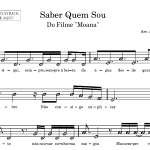 Saber Quem Sou - Partitura para Sax Alto