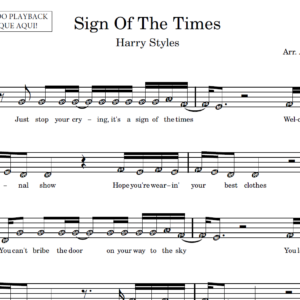 Sign Of The Times - Partitura para Sax Alto