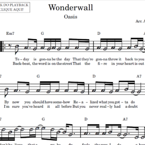 Wonderwall - Partitura Facilitada