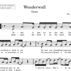 Wonderwall - Partitura para Instrumentos em Sib