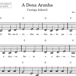 A Dona Aranha - Partitura Facilitada